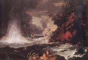 William Hodges A View of CapeStephens in Cook Strait,New Zealand,with Waterspout oil painting